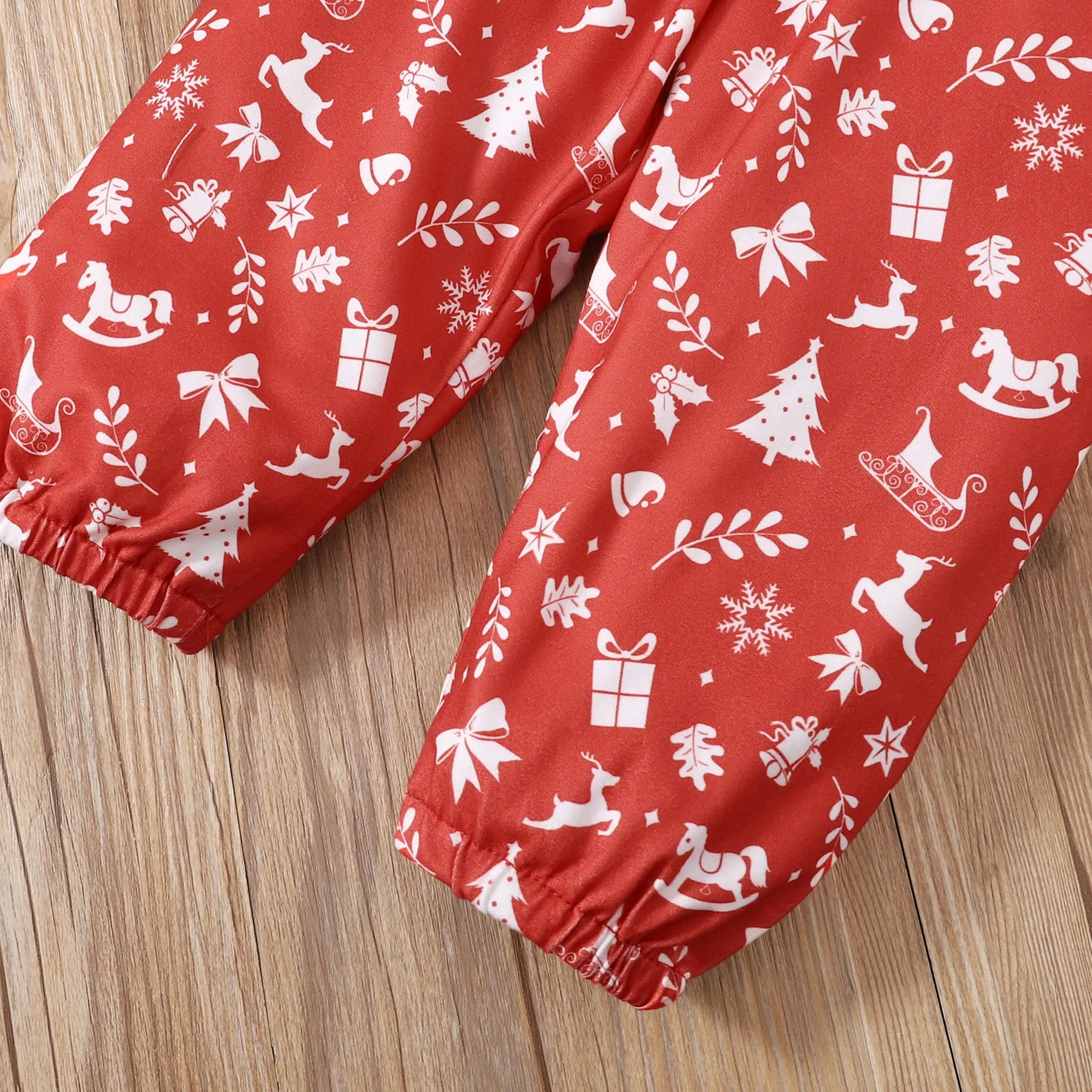 2 Pieces Set Baby Kid Girls Christmas Letters Print Rompers And Cartoon Pants Wholesale 23101515