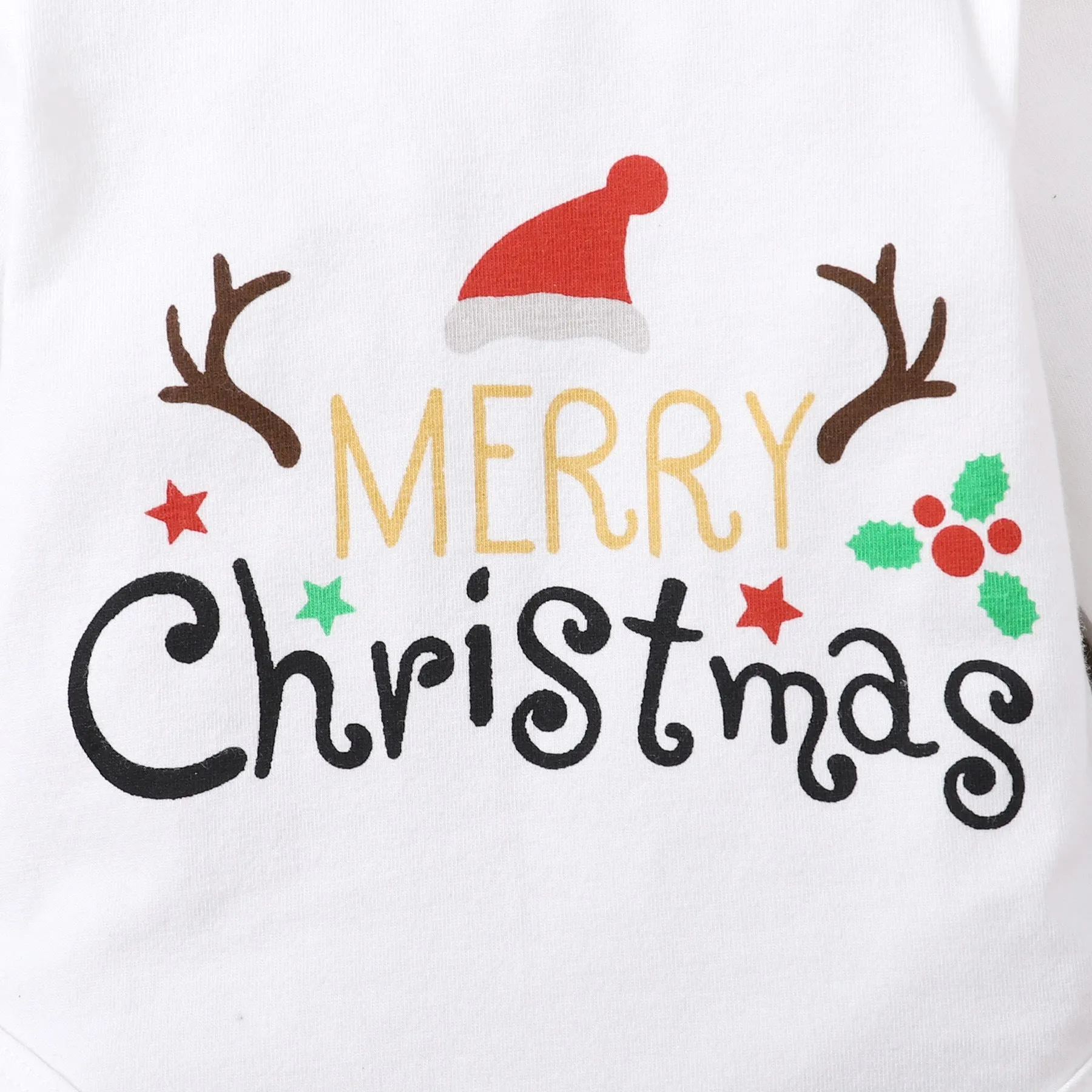 2 Pieces Set Baby Kid Girls Christmas Letters Print Rompers And Cartoon Pants Wholesale 23101515