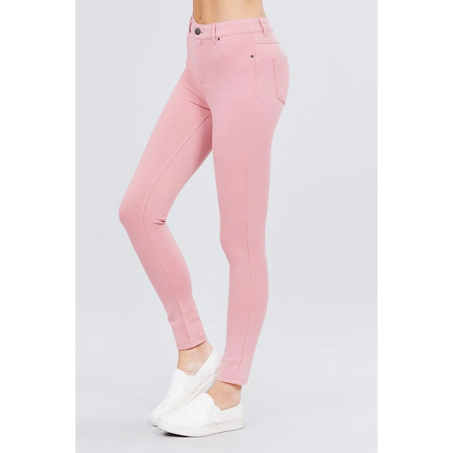 5-pockets Shape Skinny Ponte Mid-rise Pants