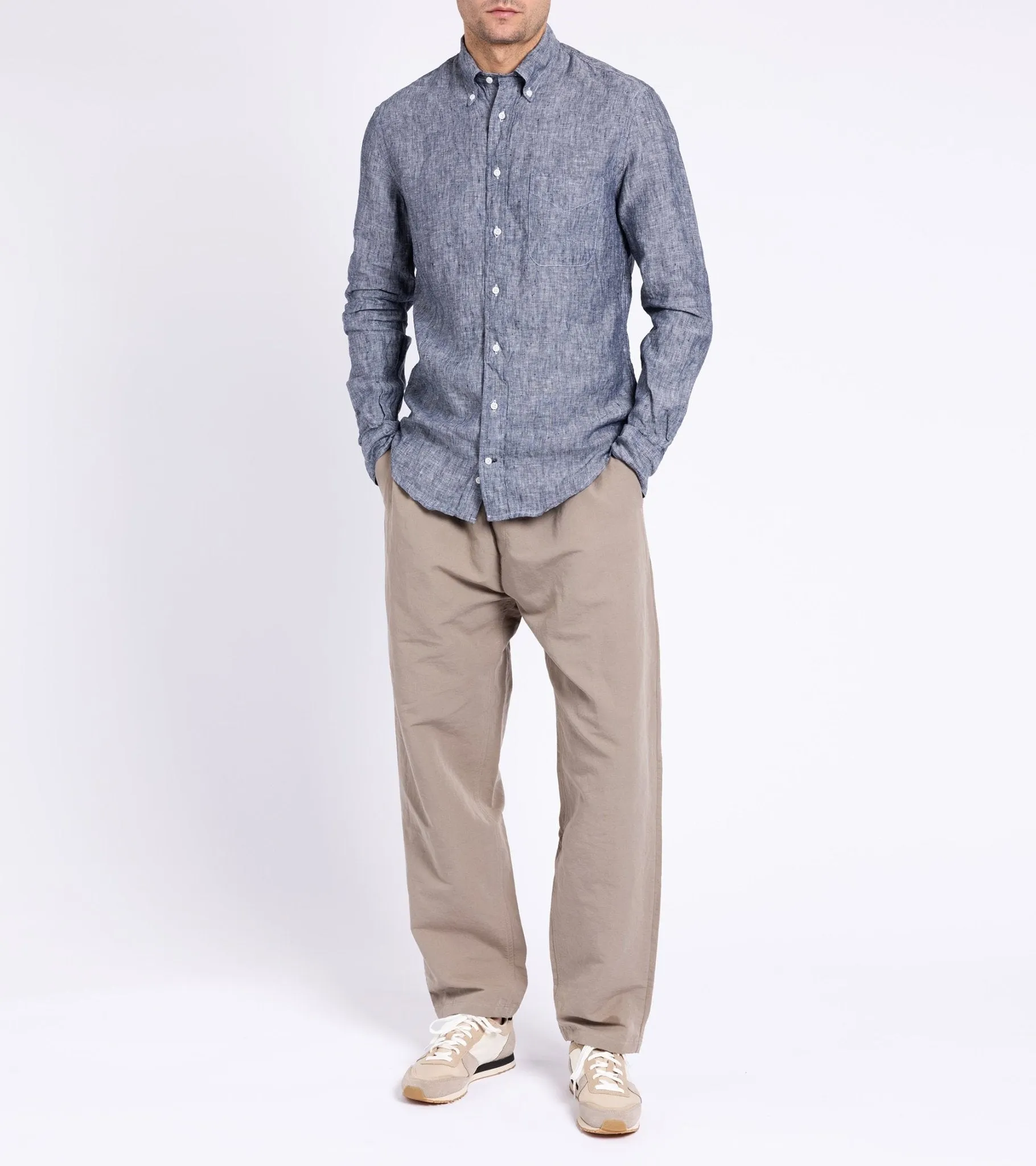 A Kind of Guise Cotton Linen Banasa Pants: Stone