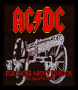 ACDC For Those About To Rock Sew on Patch