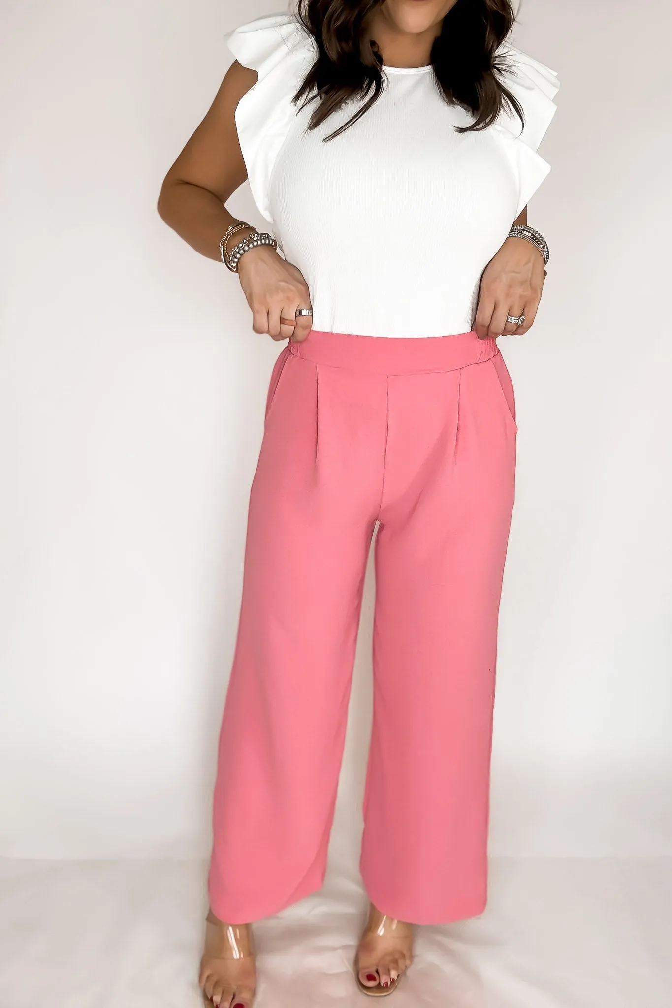 Amazing Rose Wide Leg Pants