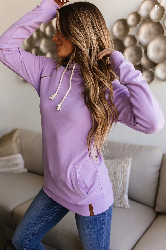 Ampersand Avenue - Doublehood Sweatshirt - Wisteria