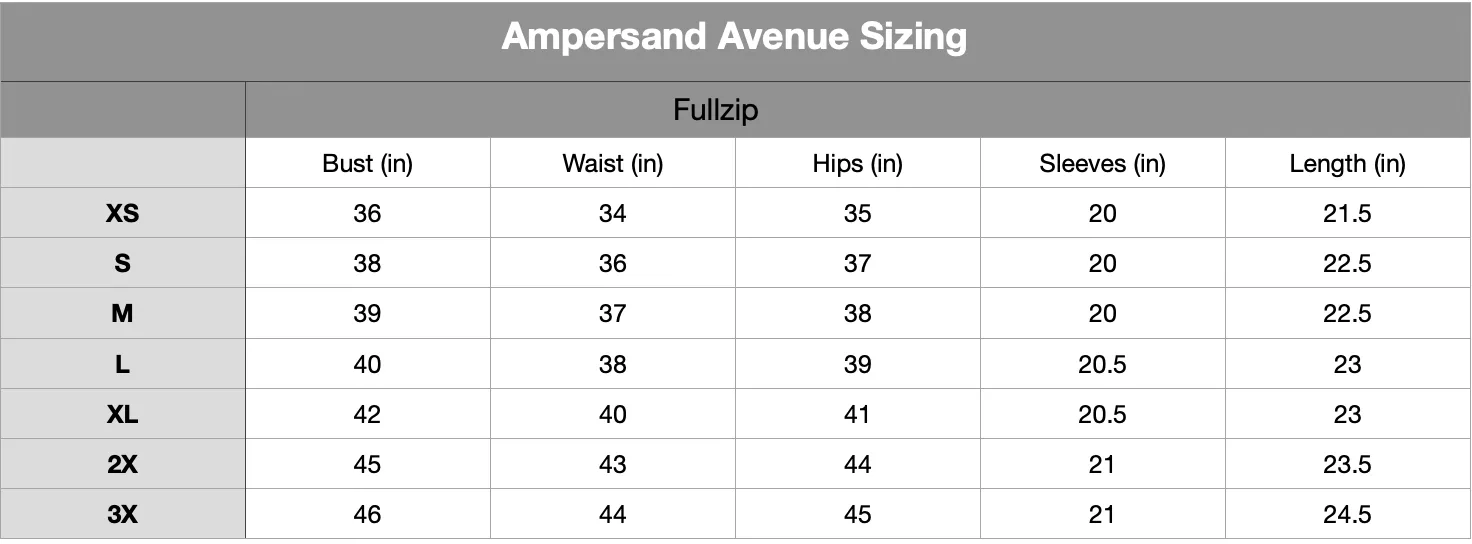 Ampersand Avenue Fullzip Sweatshirt In Plain Sight