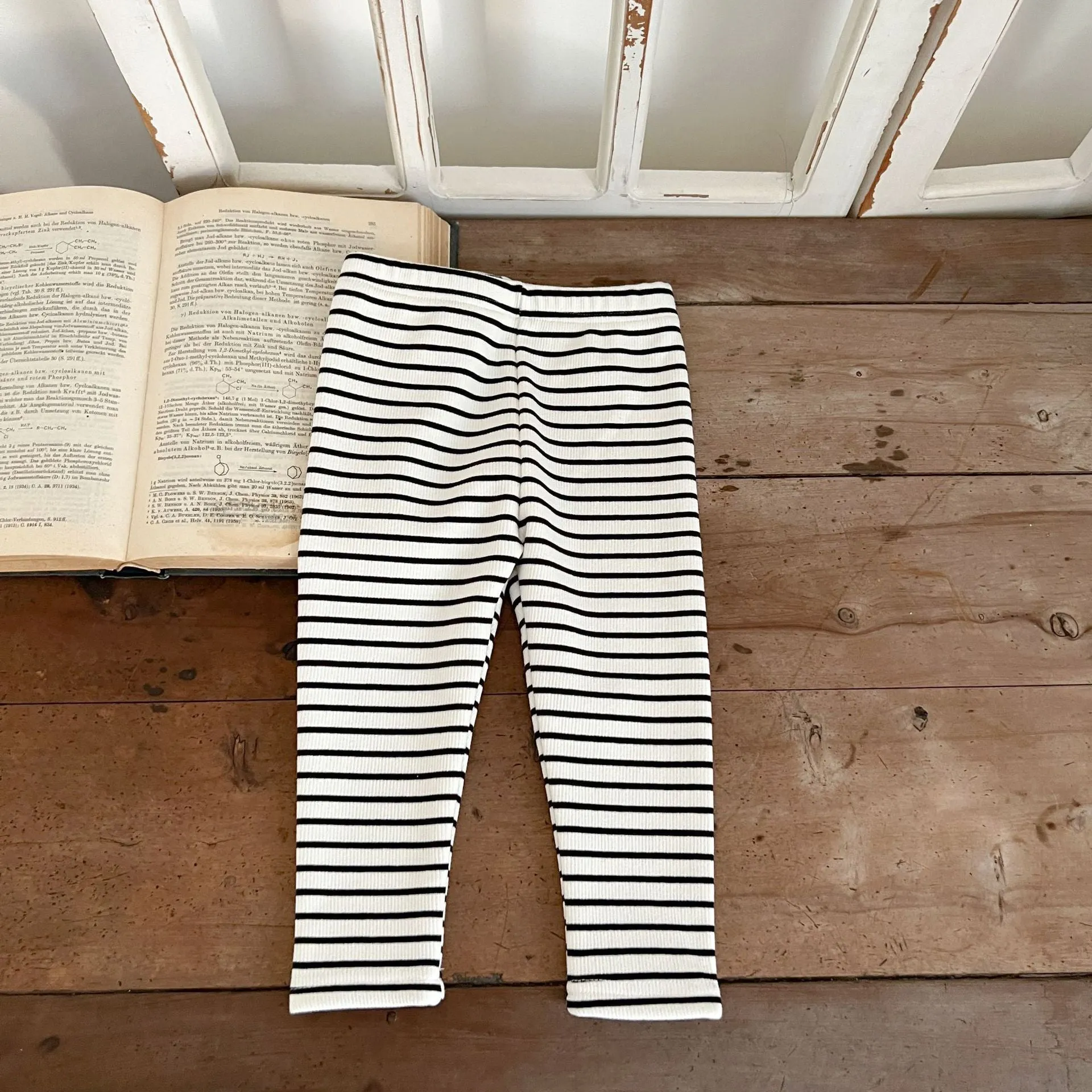 Baby Kid Girls Solid Color Striped Pants Wholesale 231130142