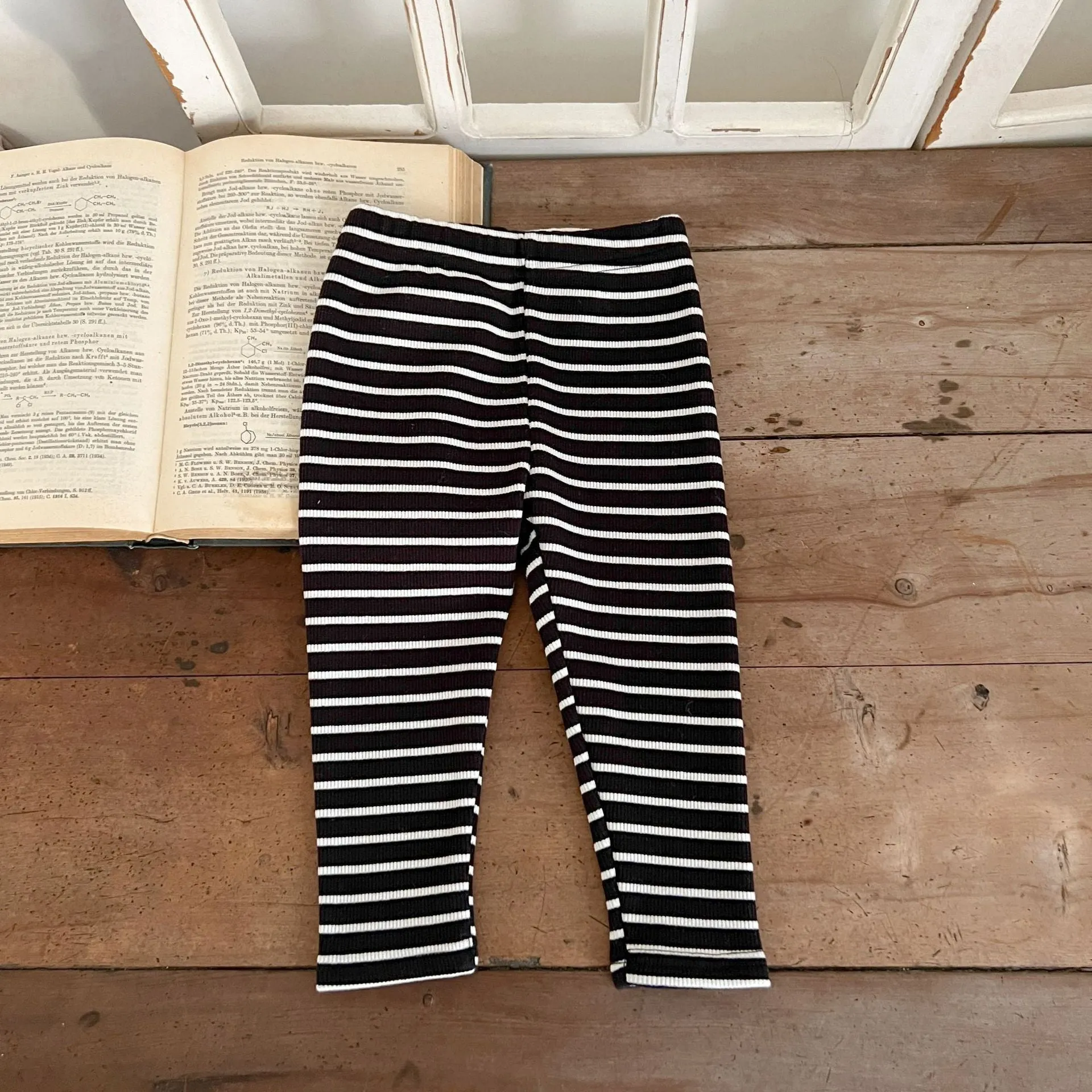 Baby Kid Girls Solid Color Striped Pants Wholesale 231130142