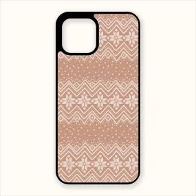 Beige Christmas Sweater Phone Case