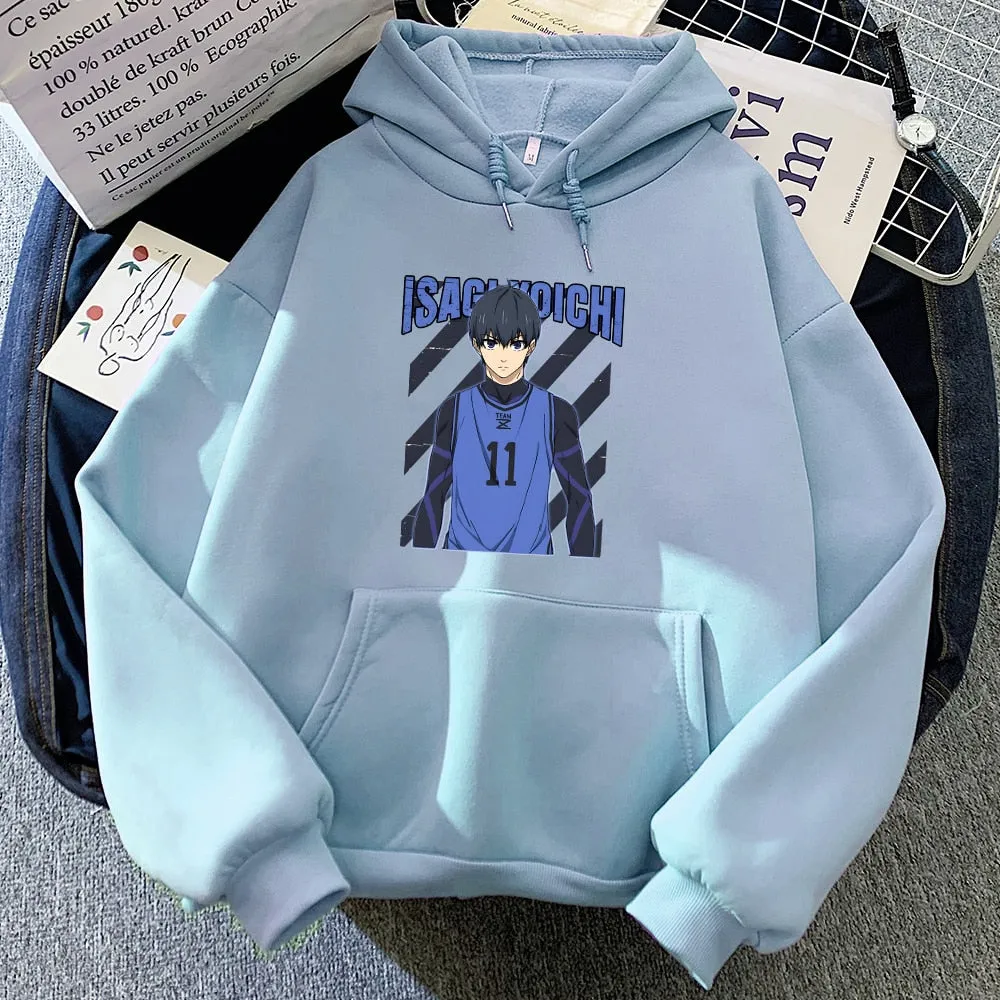 Blue Lock Yoichi Isagi Cool Anime Hoodie High Quality