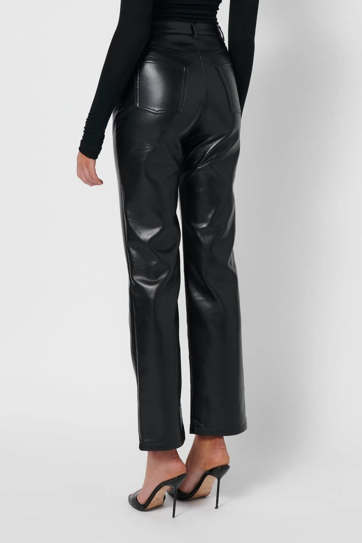 Brooke Leather Pants - Black