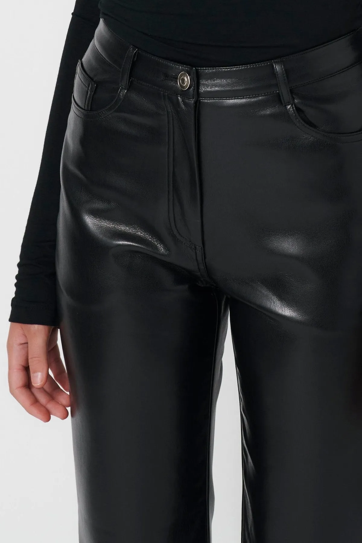 Brooke Leather Pants - Black