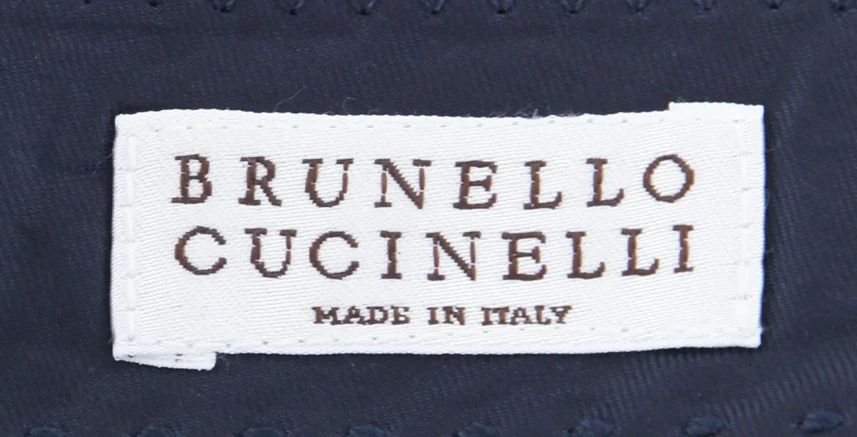 Brunello Cucinelli Navy Blue Pants