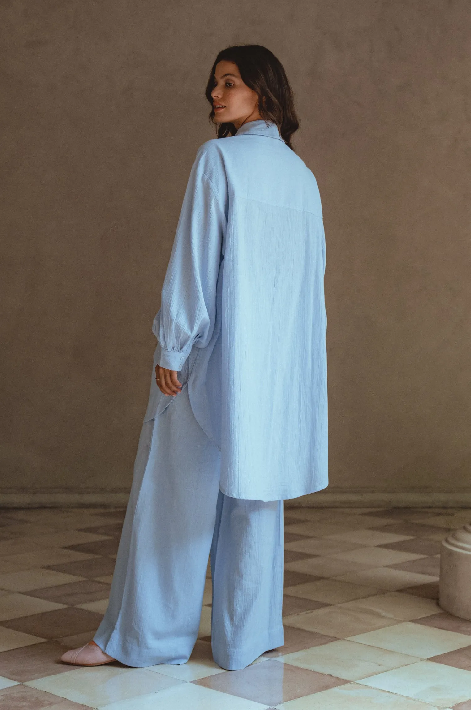 Calin Wide Leg Linen Pants