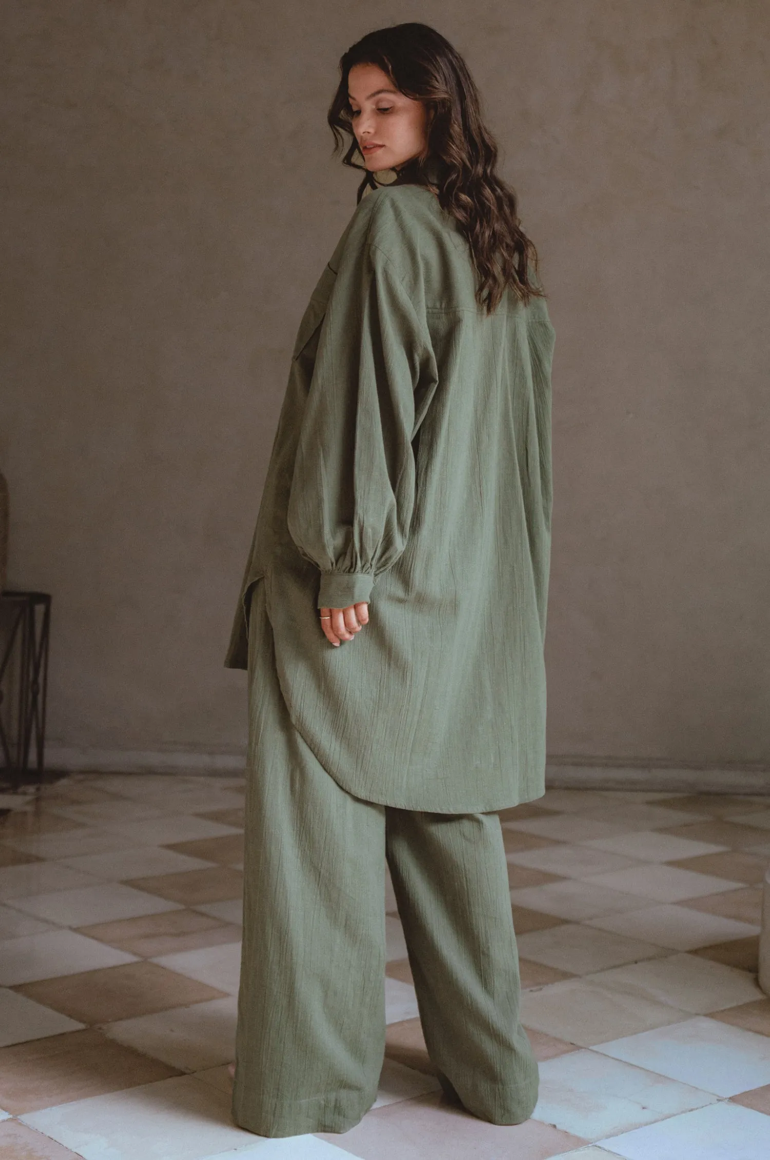 Calin Wide Leg Linen Pants