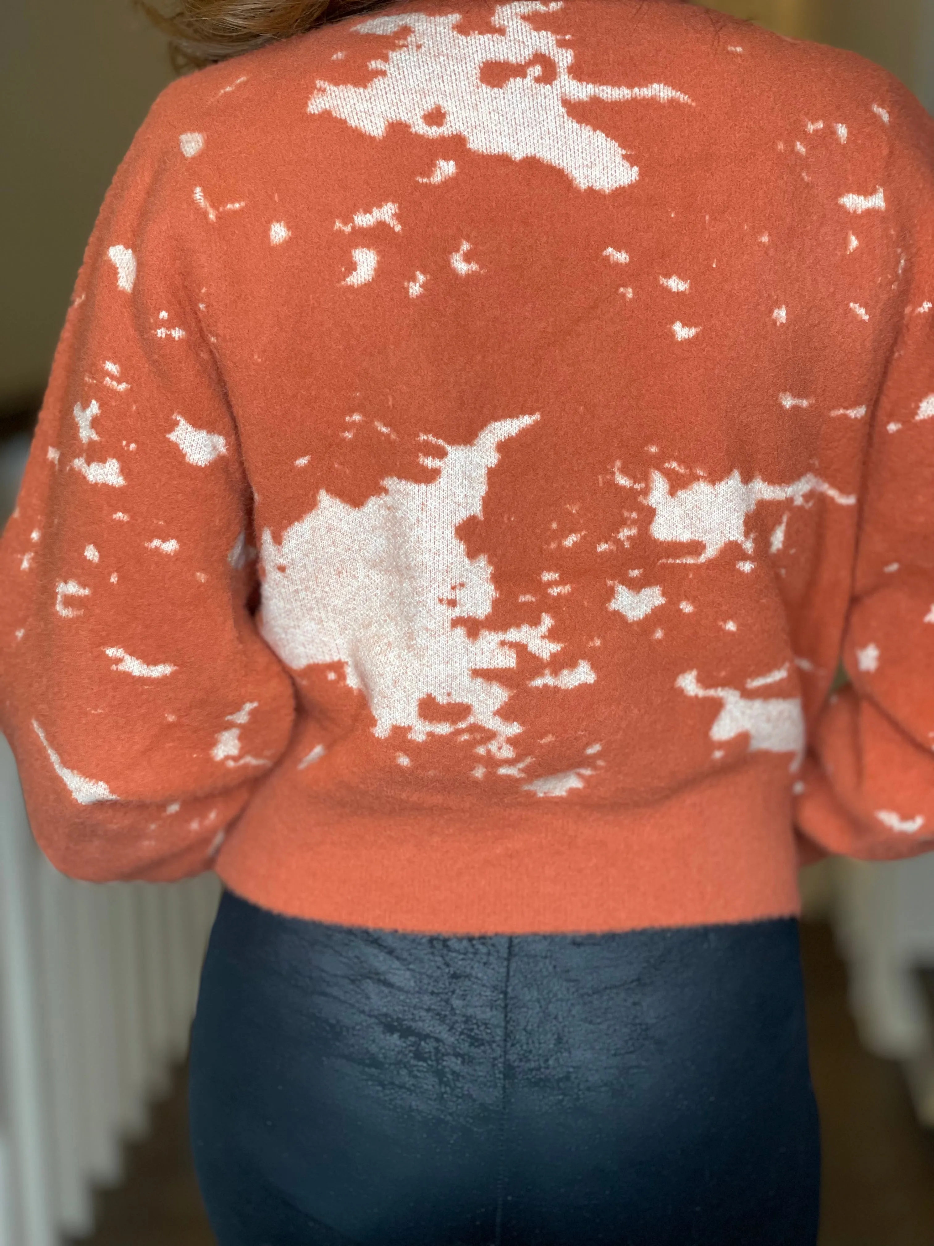 Carrara Sweater in Rust/Ecru