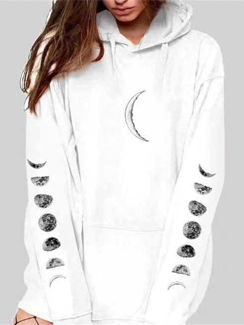 Casual Butterfly Graphic Women's Hoodie Sweatshirt