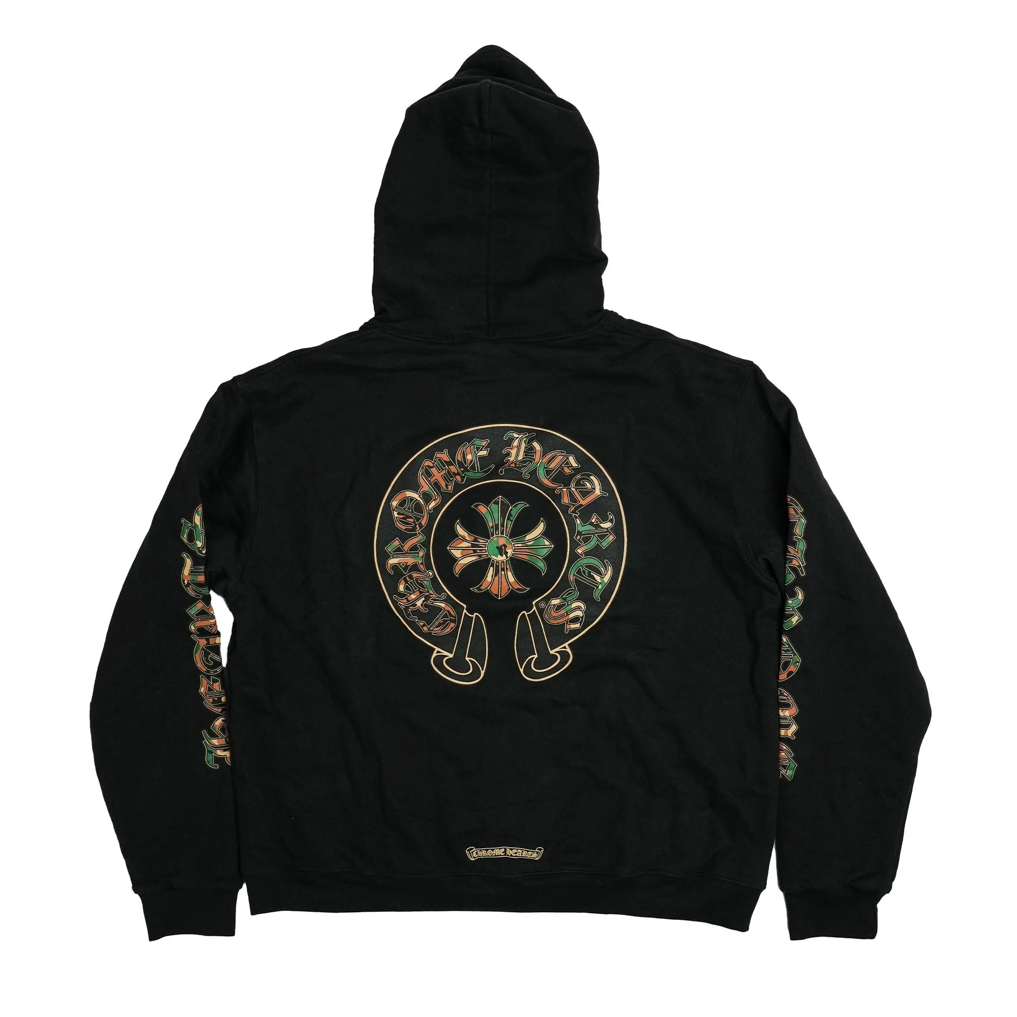 Chrome Hearts Black Camo Zip Up Hoodie Black