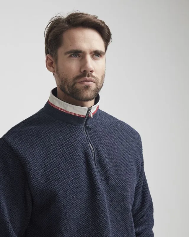 Classic Windproof Sweater - Navy Melange