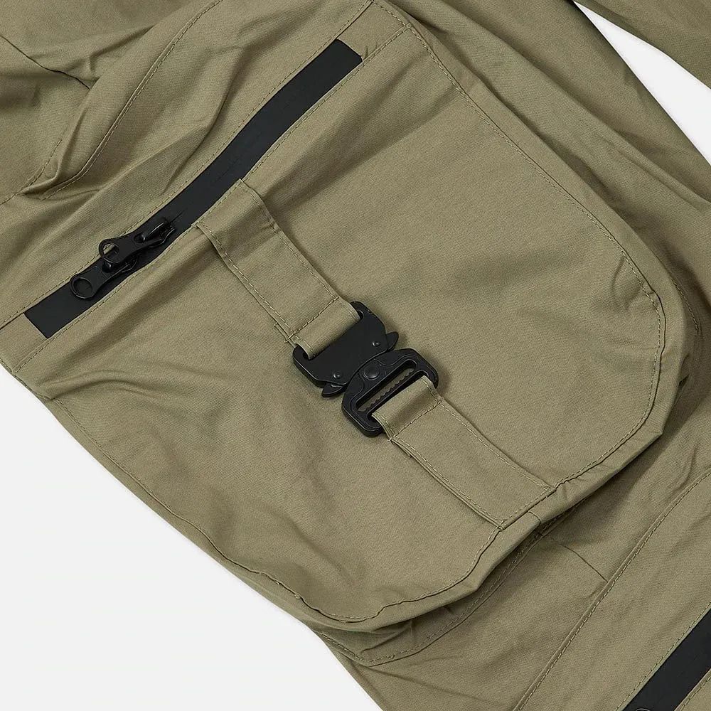 COMBAT NYLON JOGGERS EARTH BROWN