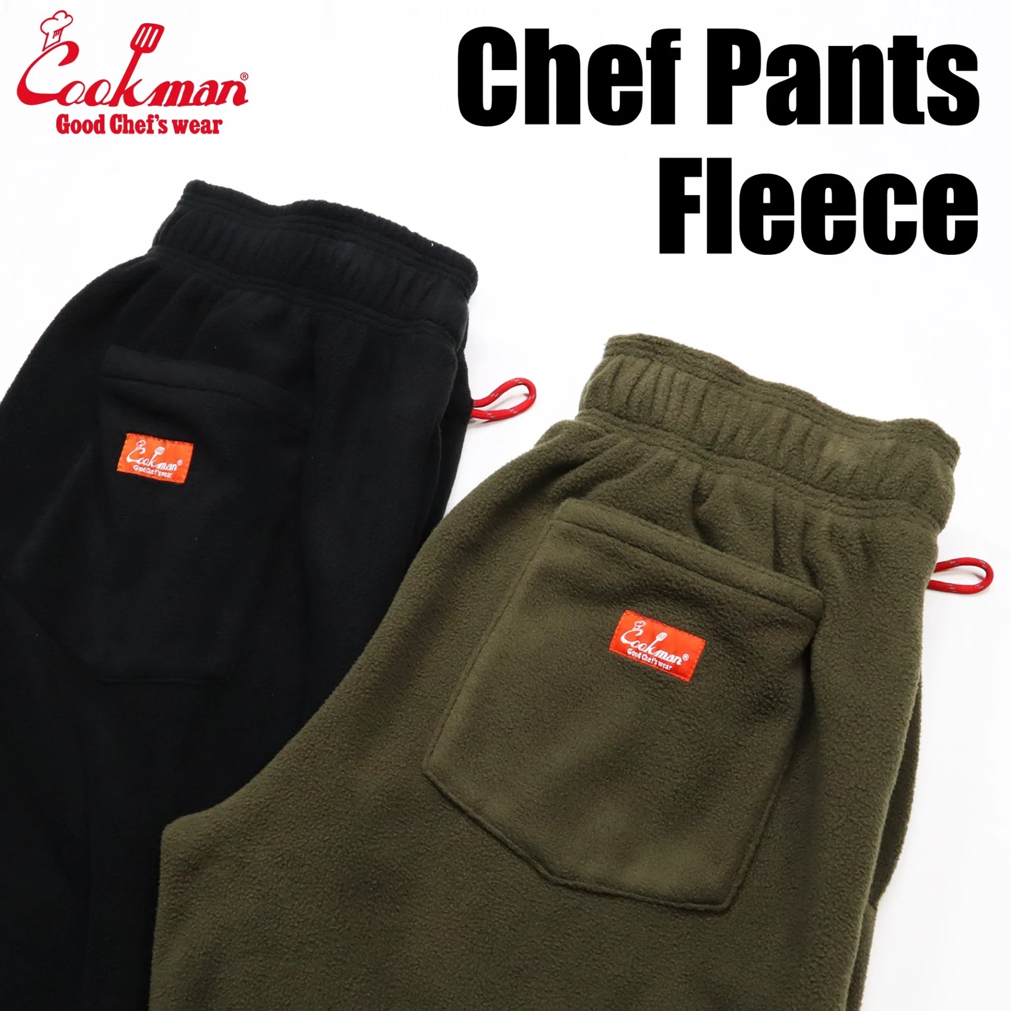 Cookman Chef Pants - Fleece : Black