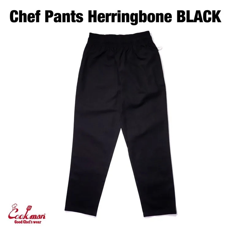 Cookman Chef Pants - Herringbone : Black