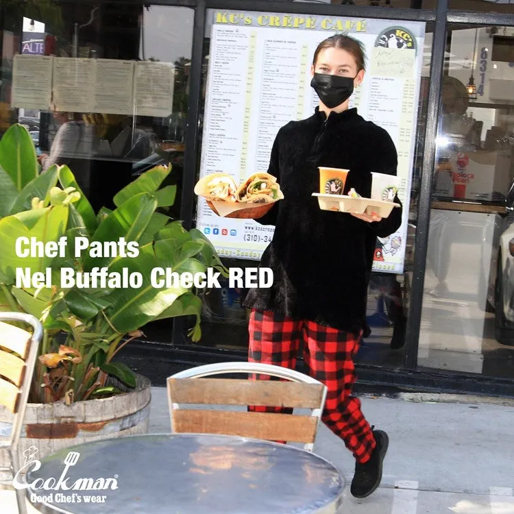 Cookman Chef Pants - Nel Buffalo Plaid : Red