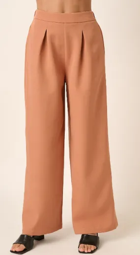 Dorian Wide Leg Pants in Ginger