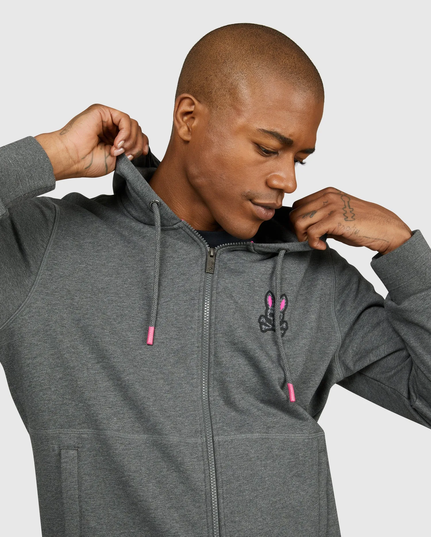 DRAKE FULL-ZIP HOODIE STORM