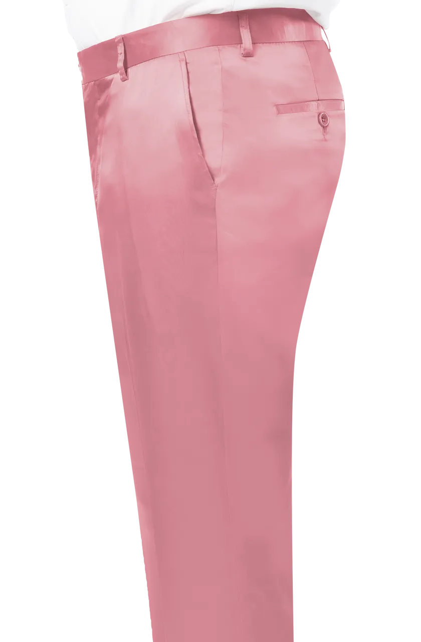 EJ Samuel Pink Satin Pants PS02