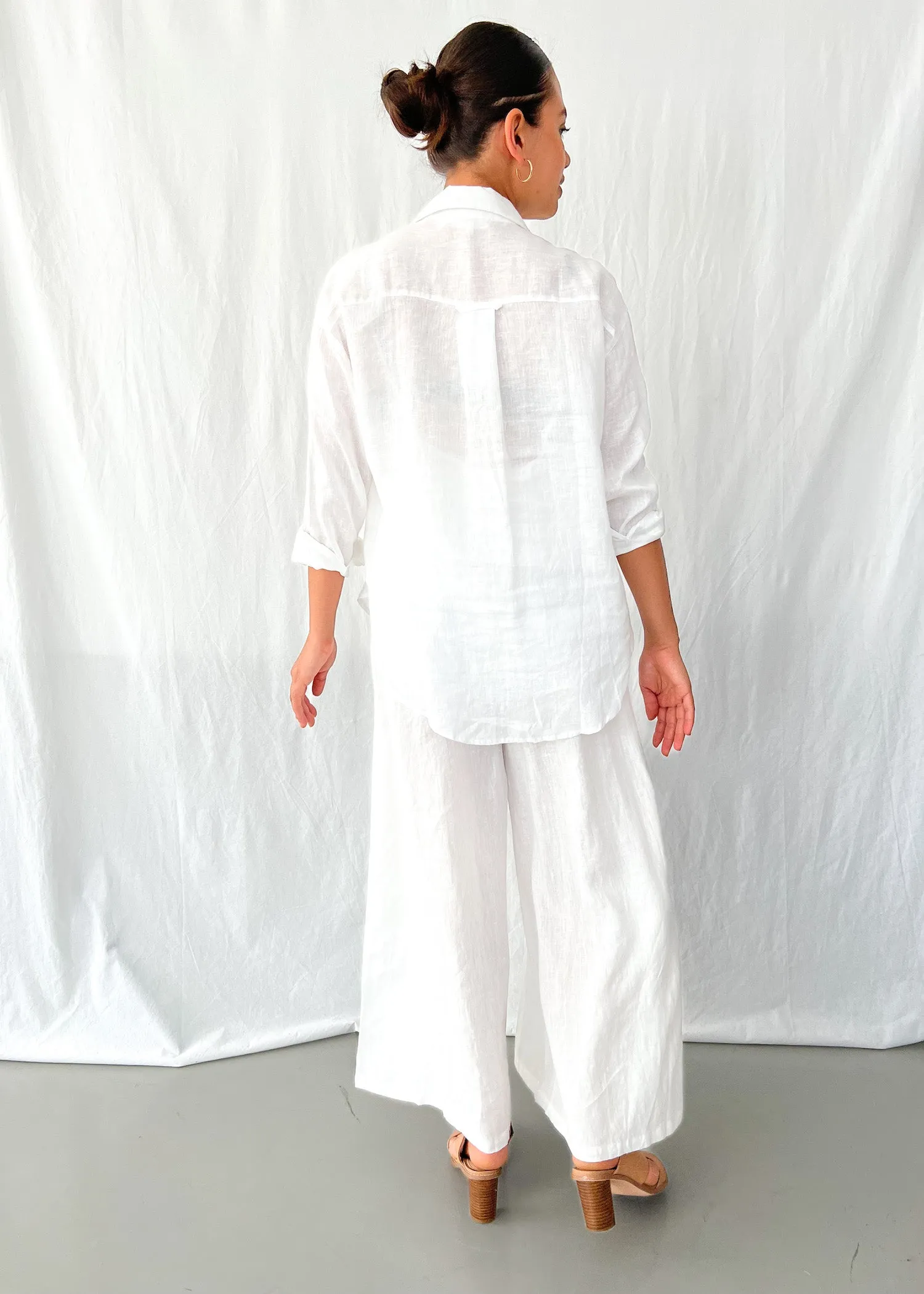 Elijah Linen Pants in White