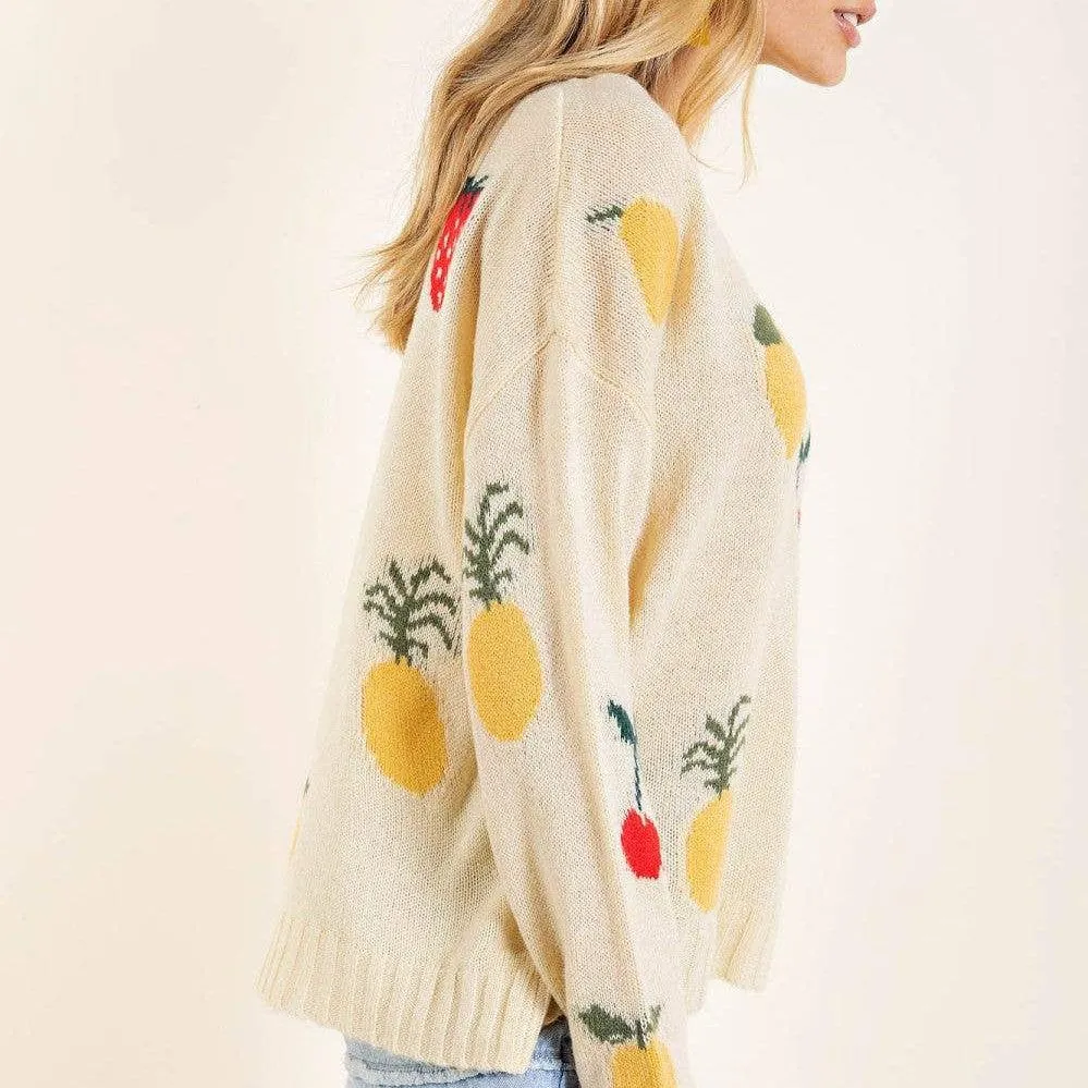 Felicia Spring Time Fruit Sweater