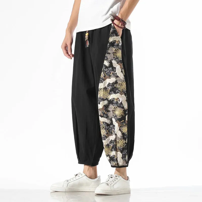 Flower Crane Pants