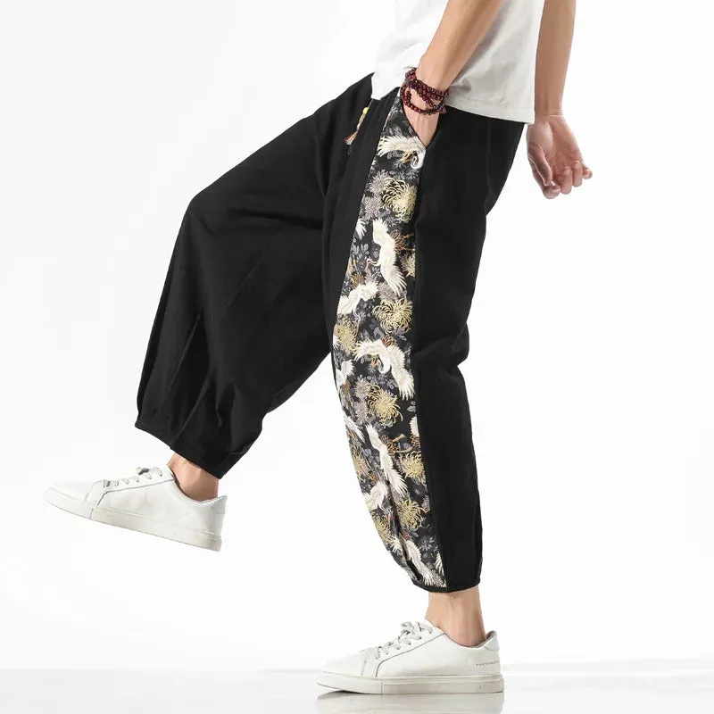 Flower Crane Pants