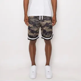 Green Camo Basketball Shorts - JS17