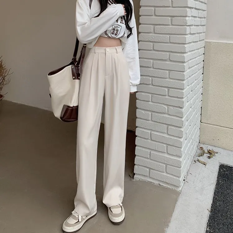 High Waist Wide Leg Dress Pants dd5