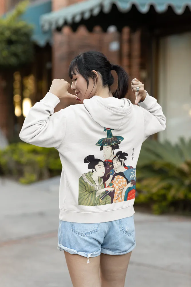 Hoodie "Three Geishas"