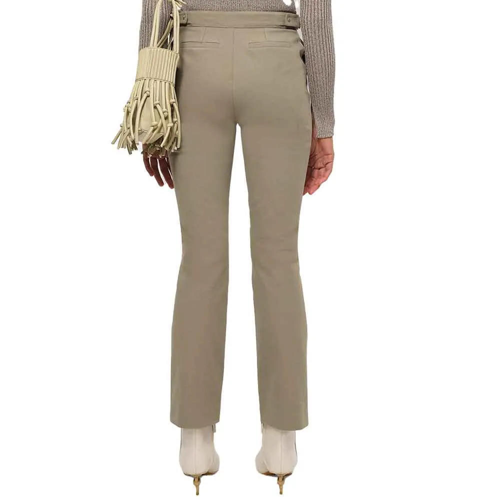 Jonathan Simkhai Samira Cotton Twill Cropped Pants