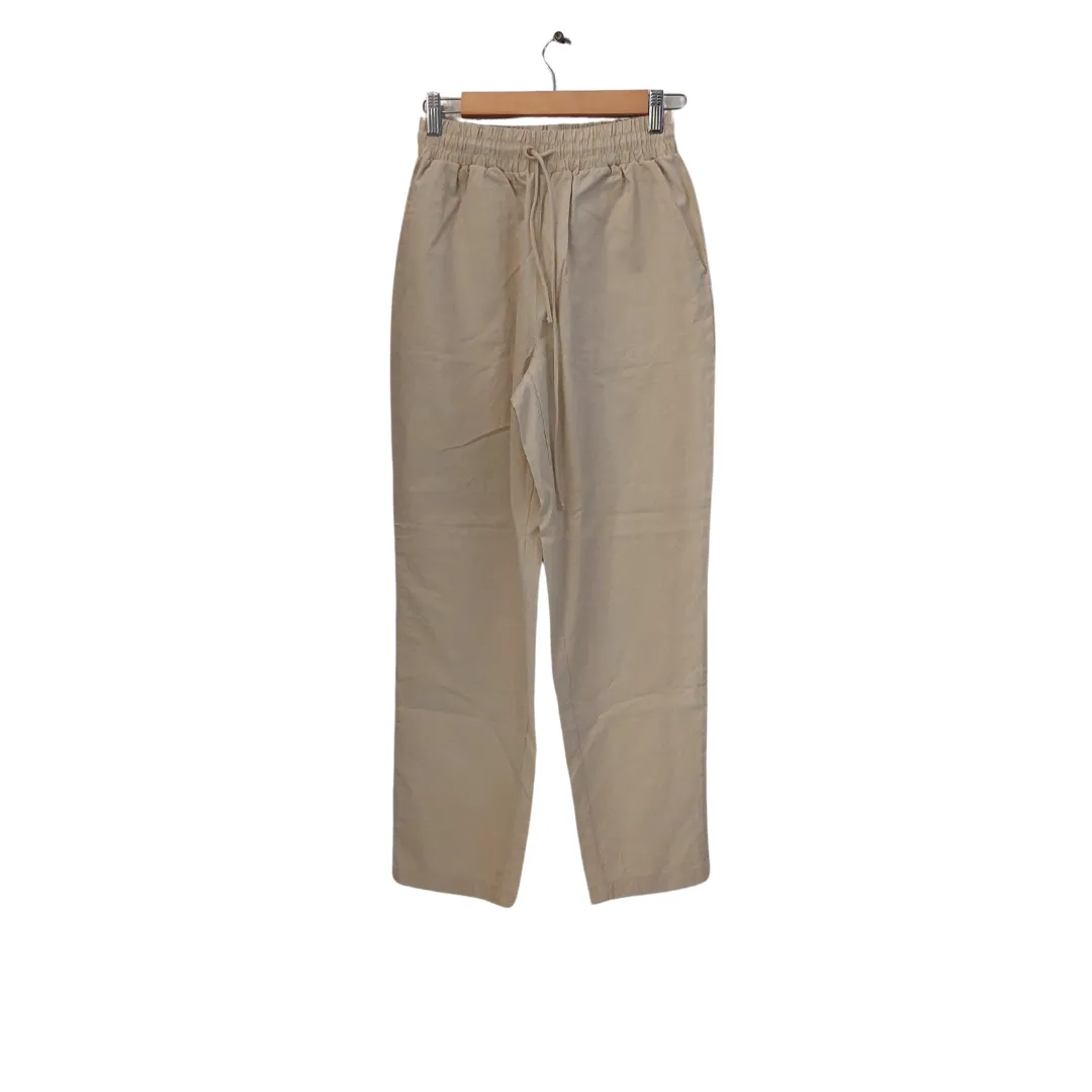 KOTON Beige Linen & Cotton Pants | Brand New |