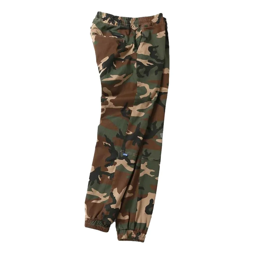 LAFAYETTE STRETCH JOGGER PANTS-WOODLAND CAMO