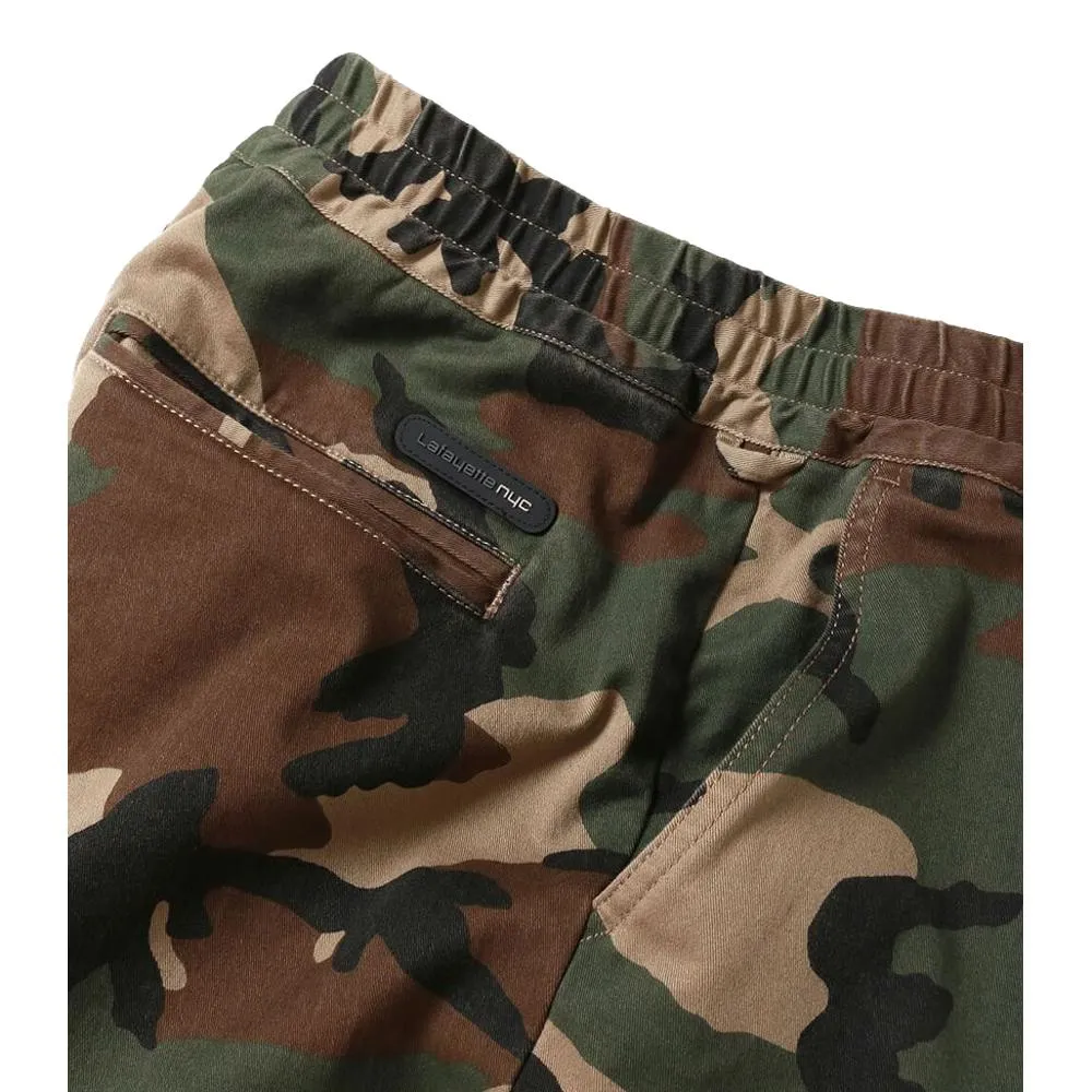 LAFAYETTE STRETCH JOGGER PANTS-WOODLAND CAMO