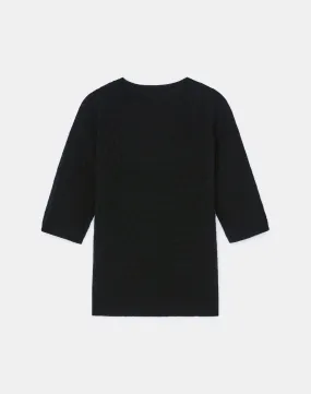 LAFAYETTE148 Cashmere Mixed Stitch Crewneck Sweater