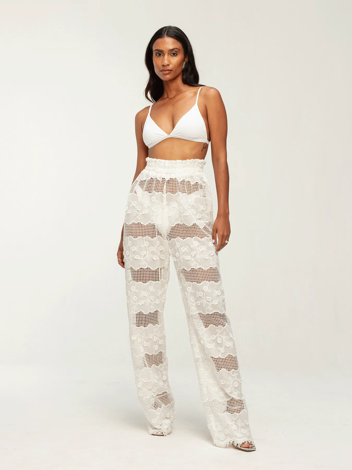 Leer Nar Pants - Bijour Blanc