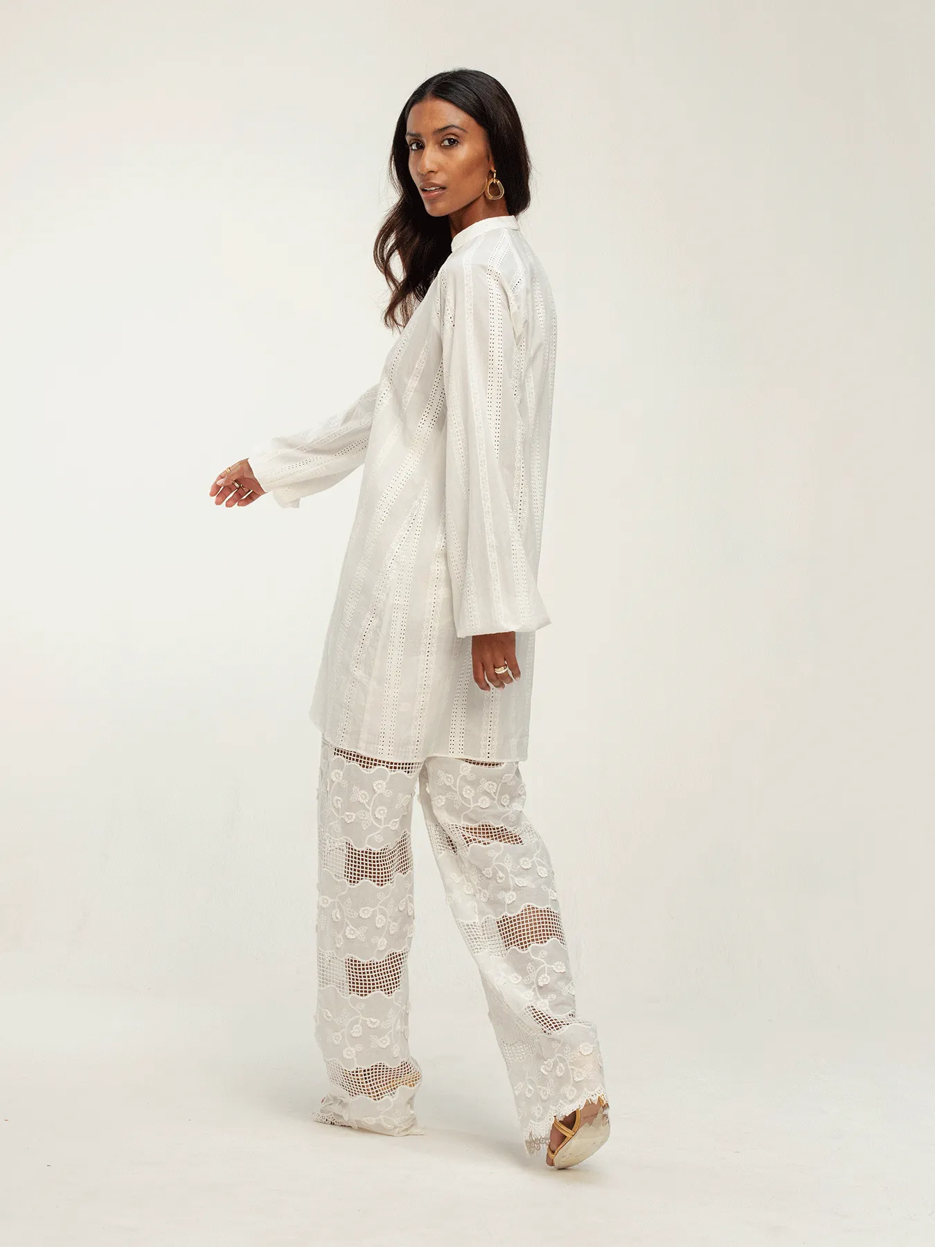 Leer Nar Pants - Bijour Blanc