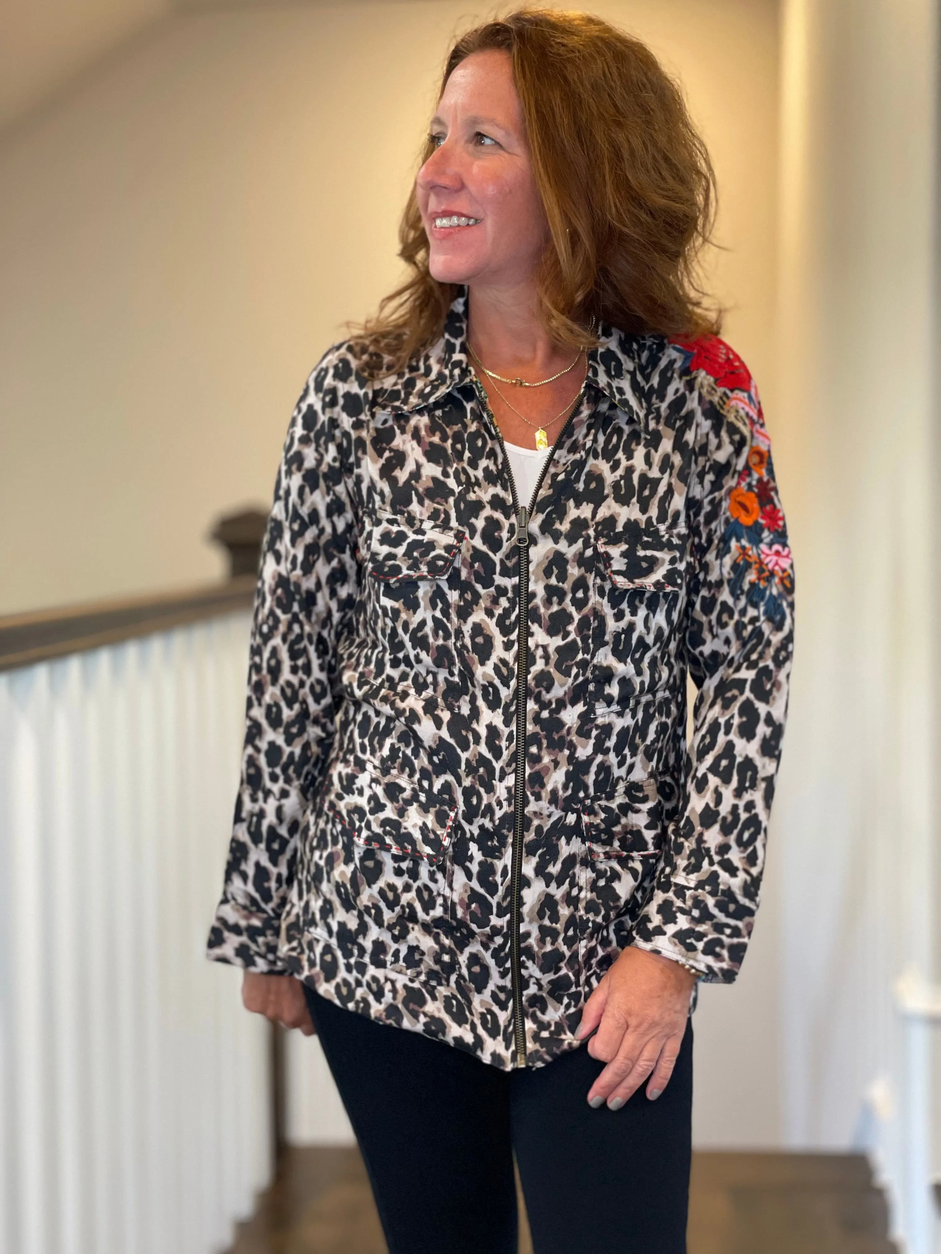 Leopard Combo Reversible Jacket