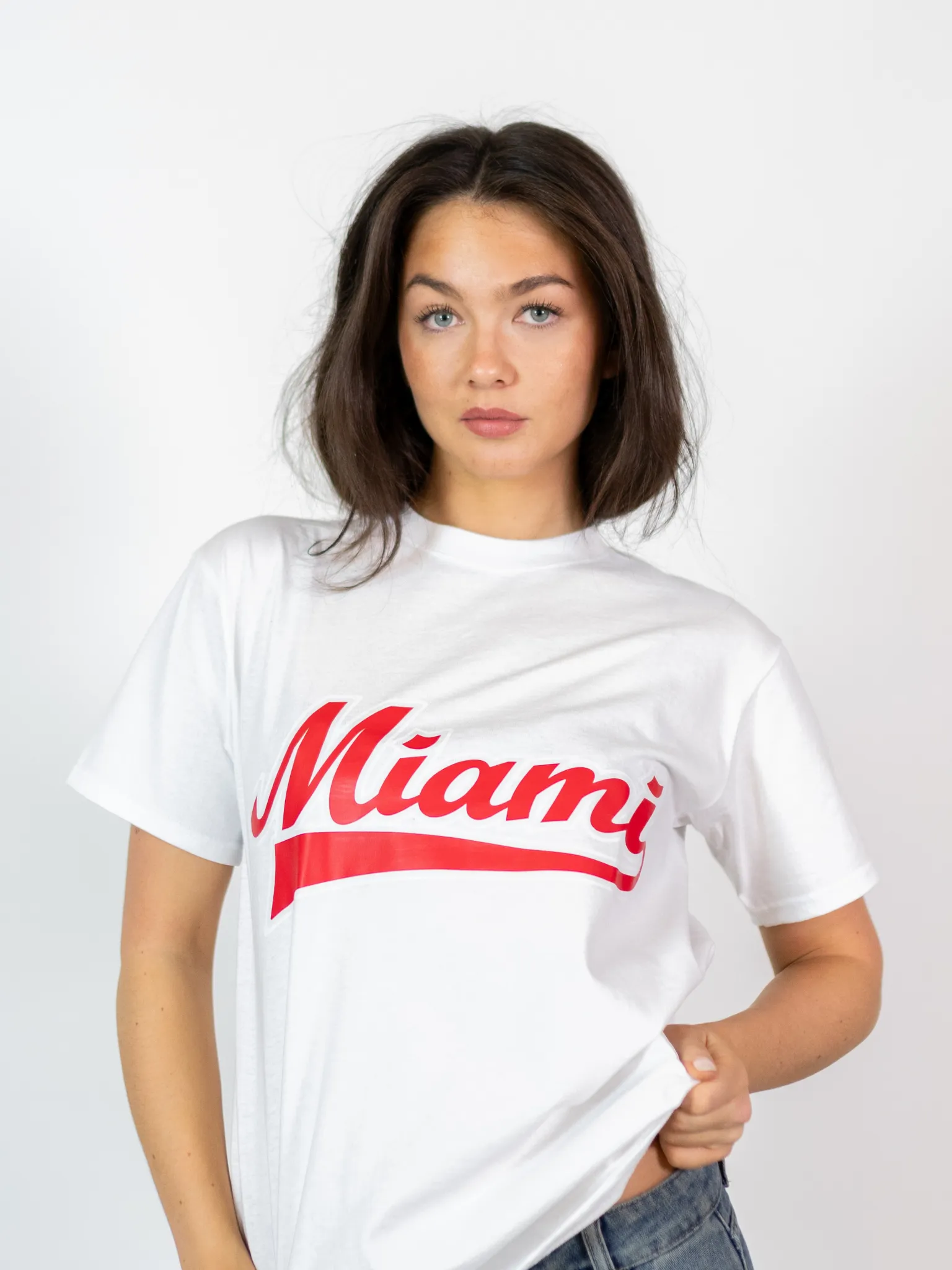 MIAMI SPORT TEE - HVID