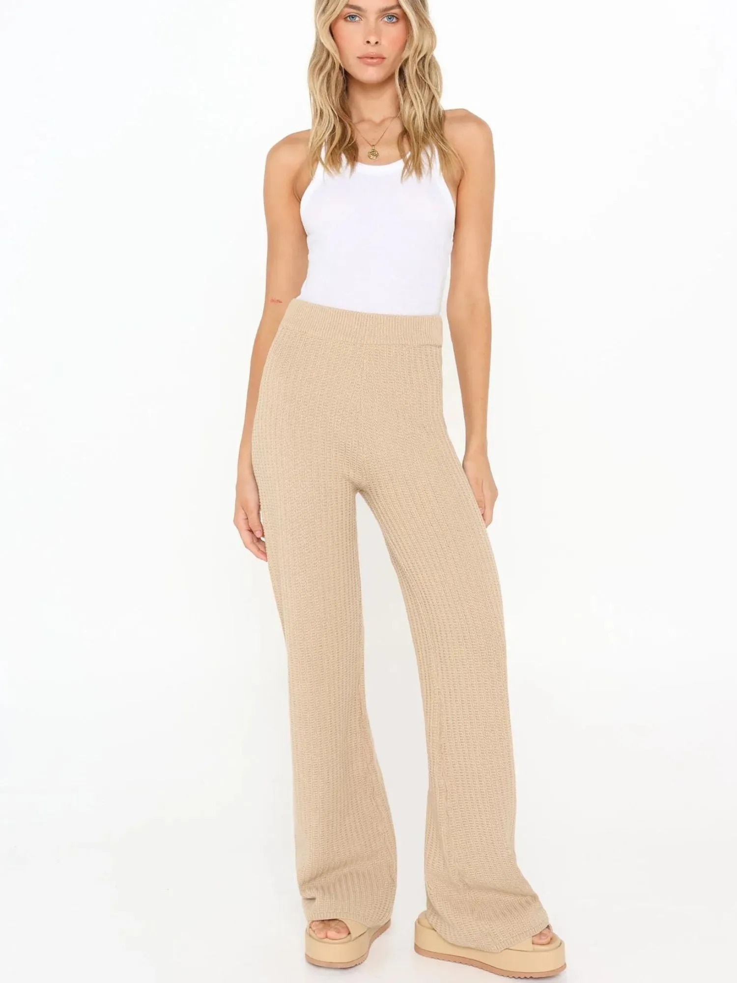 Miya Knit Pant |  Sand