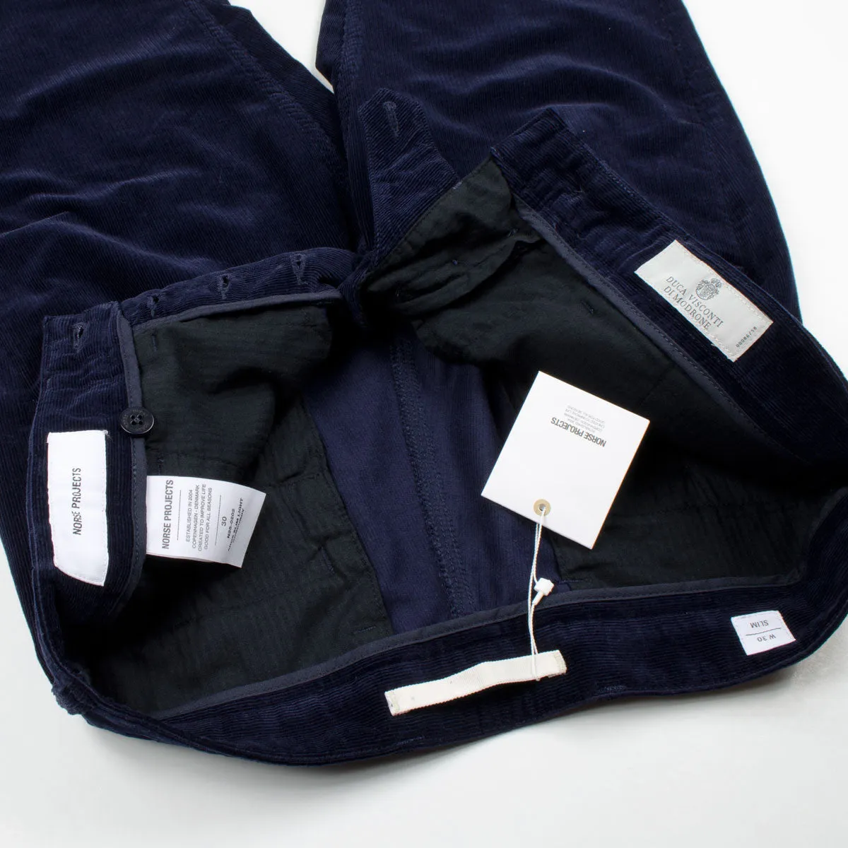 Norse Projects - Aros Slim Corduroy Trousers - Navy