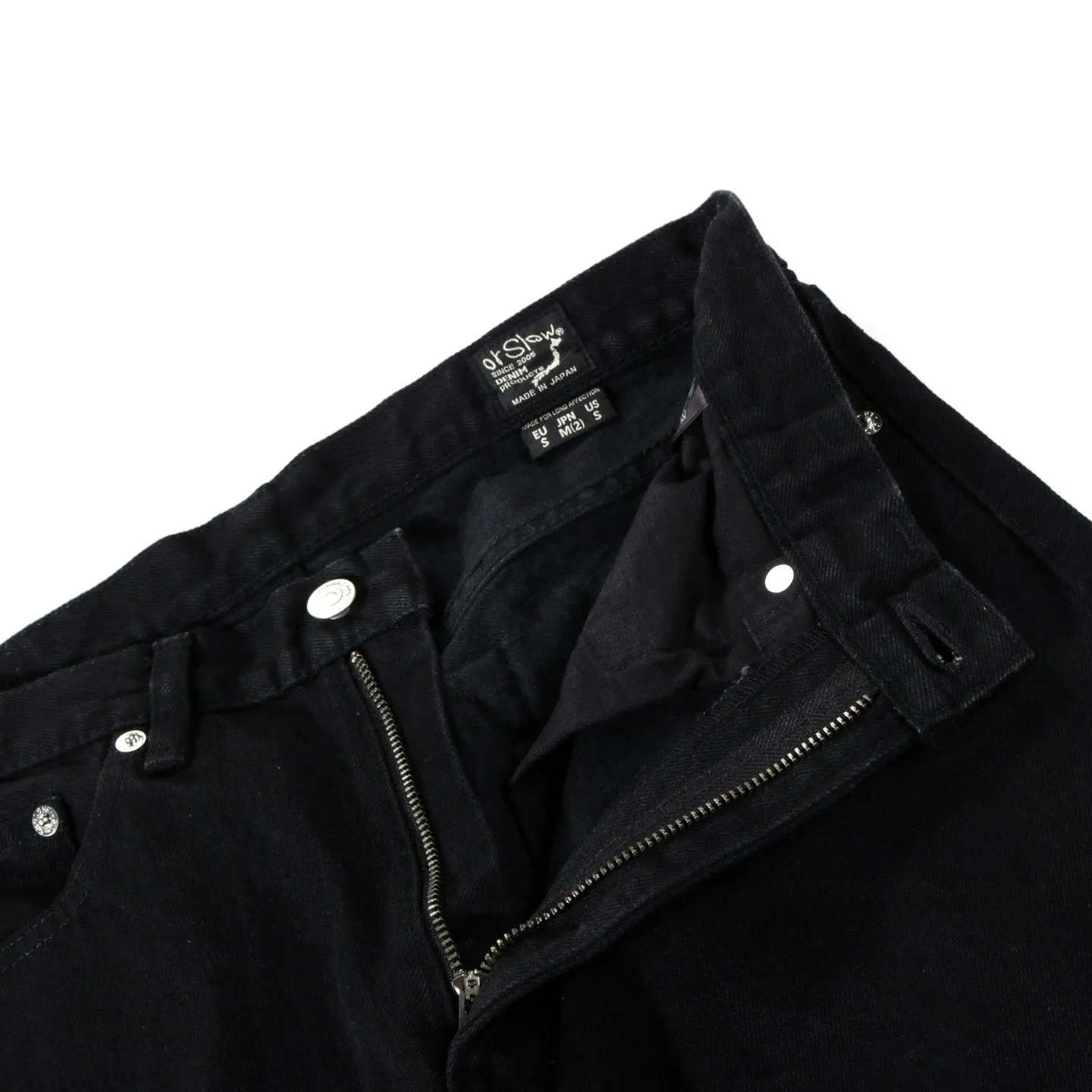 ORSLOW 107 IVY FIT BLACK DENIM