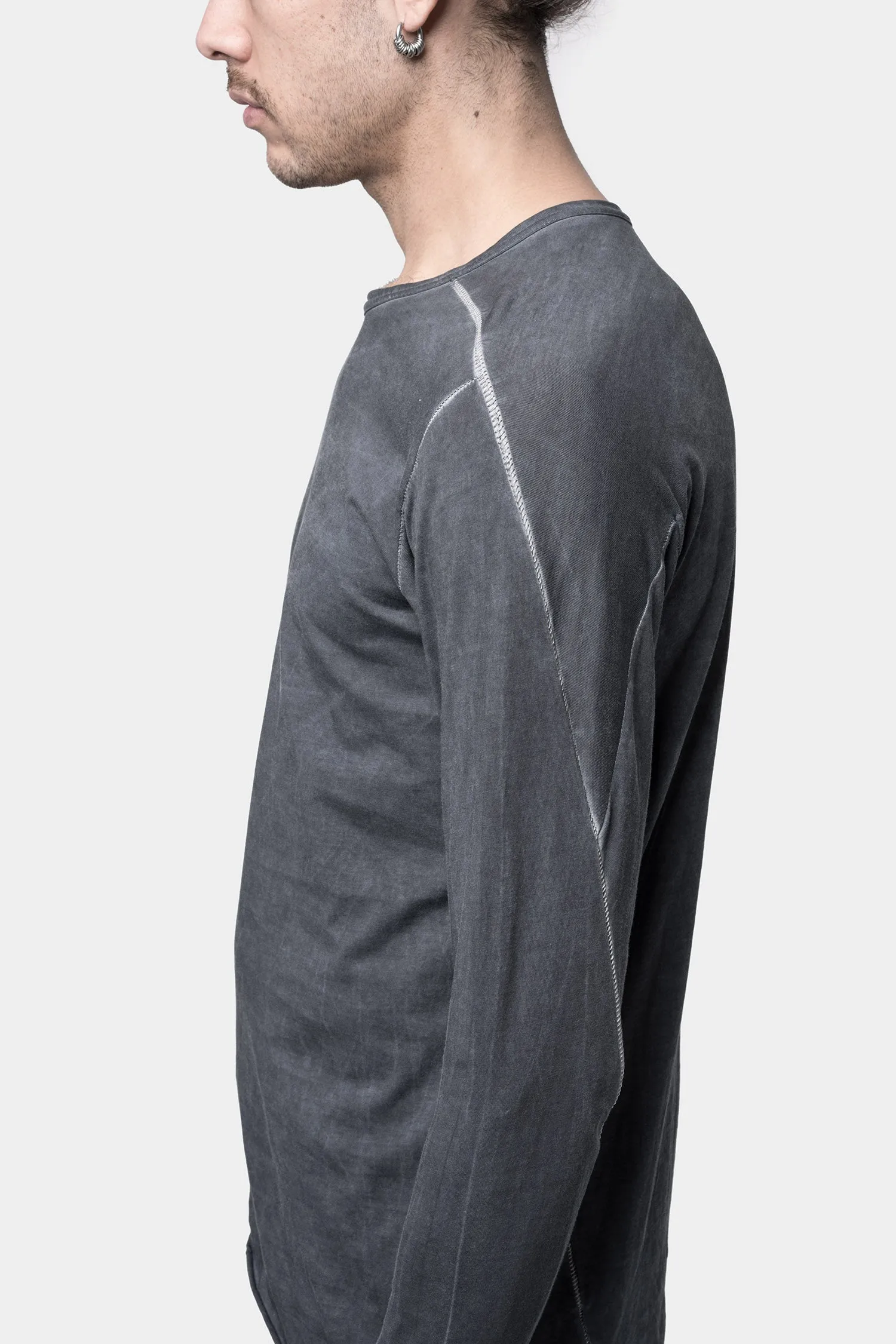 Semi Raglan long sleeve T-Shirt, Petrole