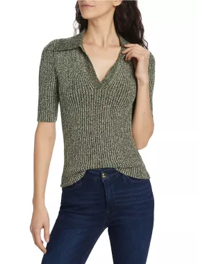 Simkhai Gracey Polo V Neck Top Griffith Luminary Marley