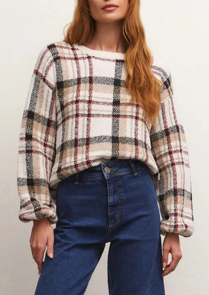 Solange Plaid Sweater